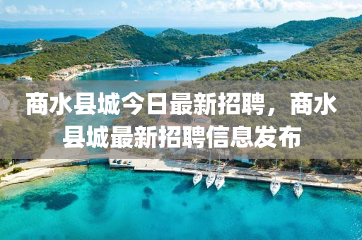 商水縣城今日最新招聘，商水縣城最新招聘信息發(fā)布
