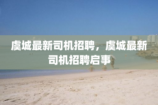 虞城最新司機(jī)招聘，虞城最新司機(jī)招聘啟事信陽(yáng)宸信網(wǎng)絡(luò)科技有限公司