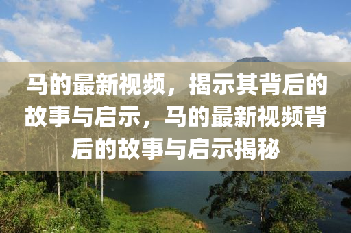 馬的最新視頻，揭示其背后的故事與啟示，馬的最新視頻背后的故事與啟示揭秘信陽宸信網(wǎng)絡科技有限公司