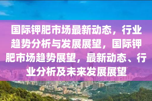 國際鉀肥市場最新動態(tài)，行業(yè)趨勢分析與發(fā)展展望，國際鉀肥市場趨勢展望，最新動態(tài)、行業(yè)分析及未來發(fā)展展望信陽宸信網(wǎng)絡(luò)科技有限公司