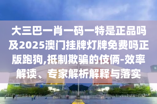 大三巴一肖一碼一特是正品嗎及2025澳門掛牌燈牌免費嗎正版跑狗,抵制欺騙的伎倆-效率解讀、信陽宸信網(wǎng)絡(luò)科技有限公司專家解析解釋與落實