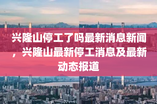 興隆山停工了嗎信陽宸信網(wǎng)絡(luò)科技有限公司最新消息新聞，興隆山最新停工消息及最新動態(tài)報道