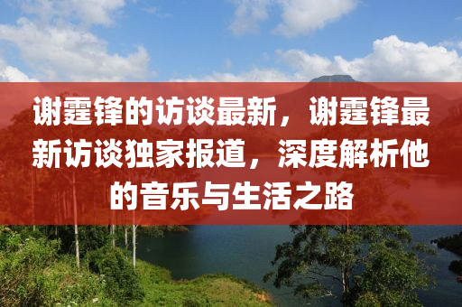 謝霆鋒的訪談最新，謝霆鋒最信陽宸信網(wǎng)絡(luò)科技有限公司新訪談獨(dú)家報(bào)道，深度解析他的音樂與生活之路