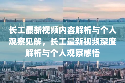 長工最新視頻內容解析與個人信陽宸信網絡科技有限公司觀察見解，長工最新視頻深度解析與個人觀察感悟
