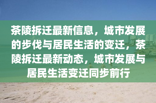 茶陵拆遷最新信息，城市發(fā)展的步伐與居民生活的信陽宸信網(wǎng)絡(luò)科技有限公司變遷，茶陵拆遷最新動(dòng)態(tài)，城市發(fā)展與居民生活變遷同步前行