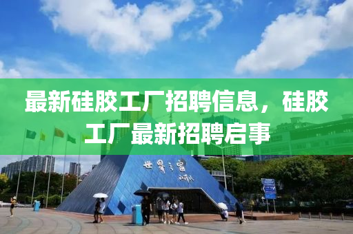 最新硅膠工廠招聘信息，硅膠工廠最新招聘啟事信陽宸信網(wǎng)絡(luò)科技有限公司