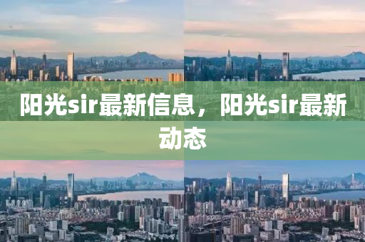 陽光sir最新信息，陽光sir最新動態(tài)信陽宸信網(wǎng)絡(luò)科技有限公司