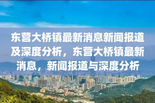 東營大橋鎮(zhèn)最新消息新聞報道及深度分析，東營大橋鎮(zhèn)最新消息，新聞報道與深度分析信陽宸信網(wǎng)絡(luò)科技有限公司